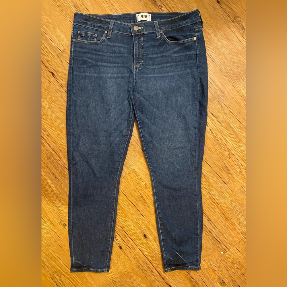 Anthropologie Paige Denim Verdugo Crop Zach Distressed Jeans Size 32